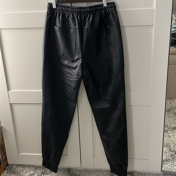 French Connection Vegan Leather Jogger - Picture 2 of 5